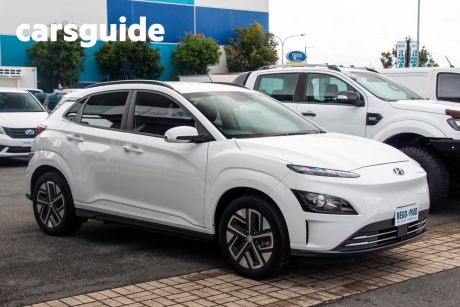 White 2021 Hyundai Kona Wagon electric Elite