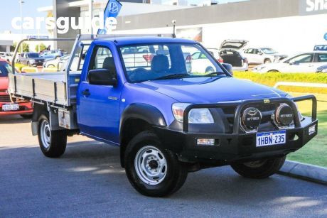 Blue 2009 Mazda BT-50 Cab Chassis B3000 DX (4X4)