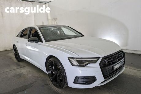 White 2019 Audi A6 Sedan 45 Tfsi Quattro (hybrid)