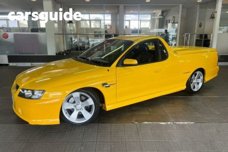 Yellow 2006 Holden Commodore Utility SS Thunder