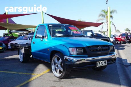 Blue 2001 Toyota Hilux Cab Chassis Workmate
