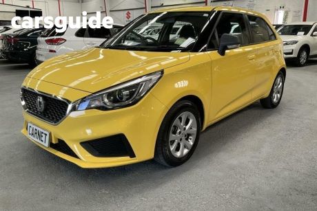 Yellow 2021 MG MG3 Auto Hatchback Core