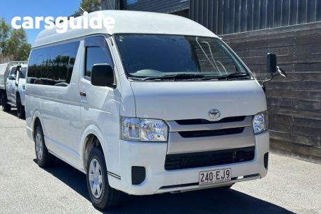 White 2014 Toyota Regius Commercial 4wd LWB High roof