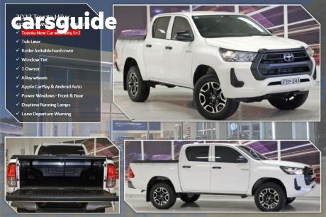 White 2023 Toyota Hilux Double Cab Pick Up Workmate HI-Rider (4X2)