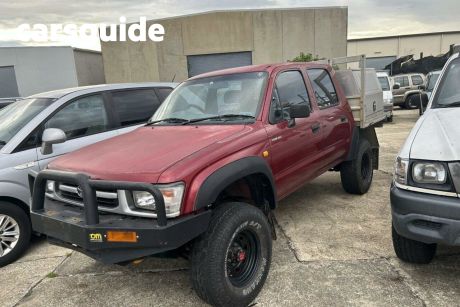 Red 1999 Toyota Hilux Dual Cab Pick-up (4X4)