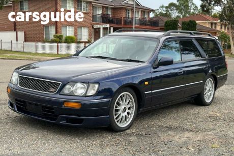 Blue 1997 Nissan Stagea Wagon RS4