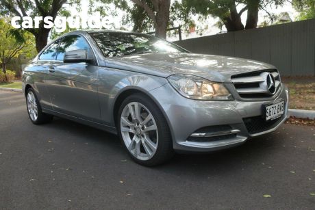 Grey 2012 Mercedes-Benz C180 Coupe BE
