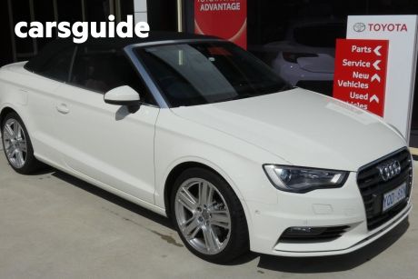 White 2015 Audi A3 Cabriolet 1.4 Tfsi Attraction COD