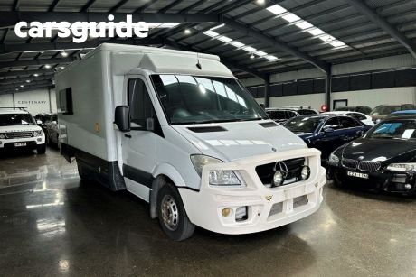 White 2010 Mercedes-Benz Sprinter Commercial 519CDI High Roof LWB