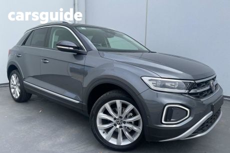 Grey 2023 Volkswagen T-ROC Wagon 110TSI Style (restricted Feat)