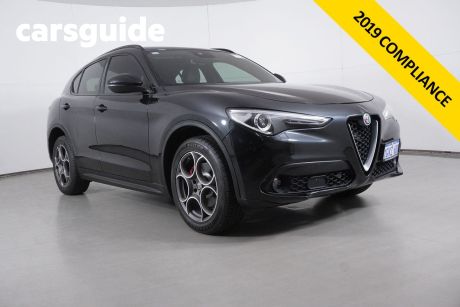 Black 2019 Alfa Romeo Stelvio Wagon