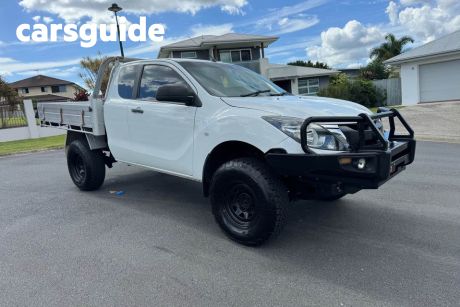 White 2016 Mazda BT-50 Freestyle Cab Chassis XT (4X4)