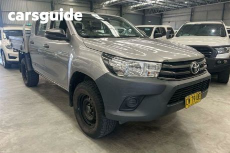 Silver 2018 Toyota Hilux Dual Cab Utility Workmate (4X4)