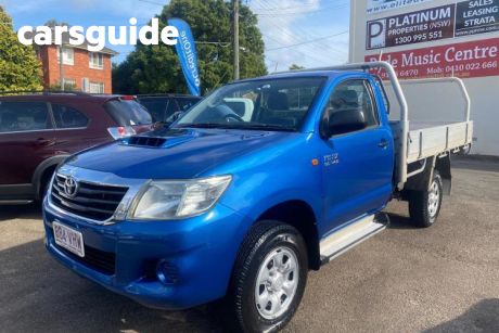 Blue 2011 Toyota Hilux Cab Chassis SR (4X4)