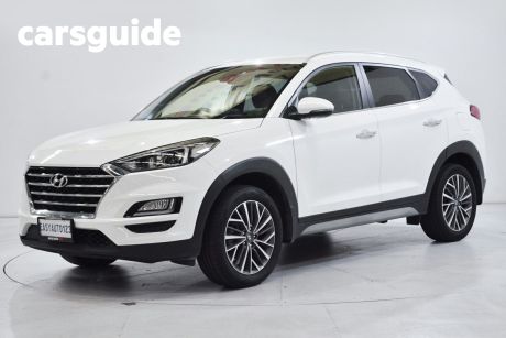 White 2019 Hyundai Tucson Wagon Elite (fwd)