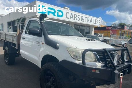 White 2011 Toyota Hilux Cab Chassis SR (4X4)