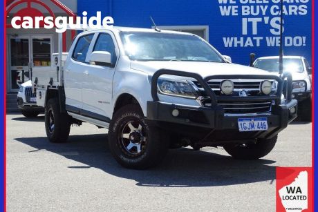 White 2017 Holden Colorado Crew Cab Chassis LS (4X4)