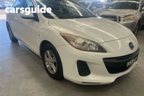 White 2012 Mazda 3 Sedan NEO