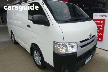 White 2015 Toyota HiAce Van LWB