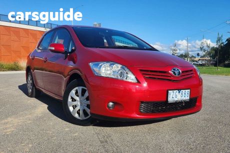 Red 2011 Toyota Corolla Hatchback Ascent