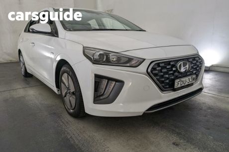 White 2019 Hyundai Ioniq Hatchback Hybrid Elite