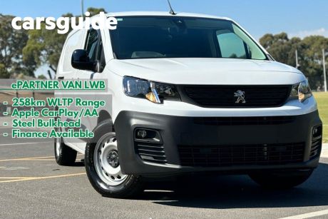 White 2023 Peugeot E-Partner Van PRO Long