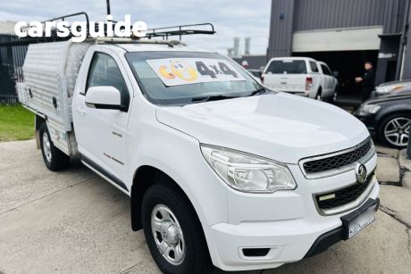 White 2012 Holden Colorado Cab Chassis LX (4X4)