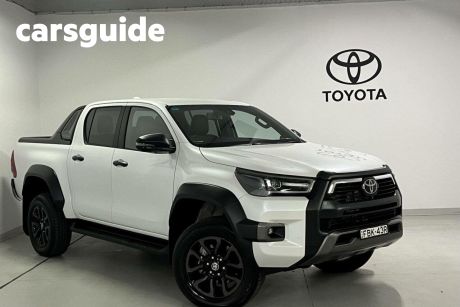 White 2023 Toyota Hilux Ute Tray 4X4 ROGUE 2.8L T DIESEL AUTOMATIC DOUBLE CAB