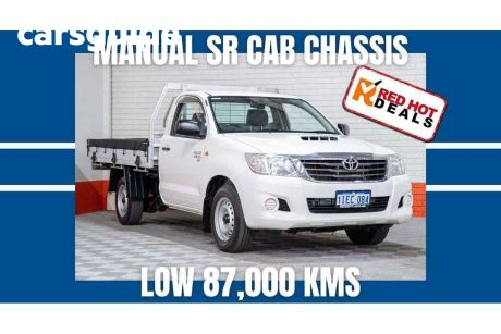 White 2015 Toyota Hilux Cab Chassis SR