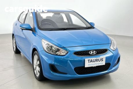 Blue 2018 Hyundai Accent Sedan Sport