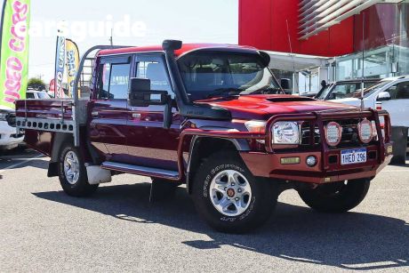 Red 2014 Toyota Landcruiser Double Cab Chassis GXL (4X4)