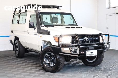 White 2017 Toyota Landcruiser Troop Carrier Workmate (4X4) 2 Seat
