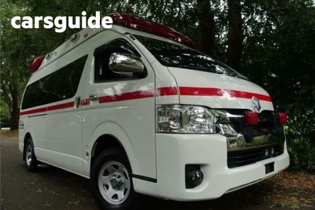 White 2015 Toyota HiAce Commercial