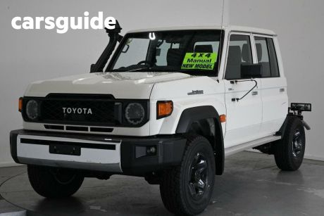 White 2024 Toyota Landcruiser 70 Series Double Cab Chassis LC79 GXL