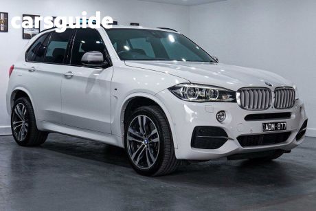 White 2015 BMW X5 Wagon M50D