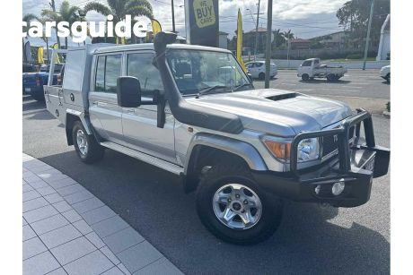 Silver 2017 Toyota Landcruiser Double Cab Chassis GXL (4X4)