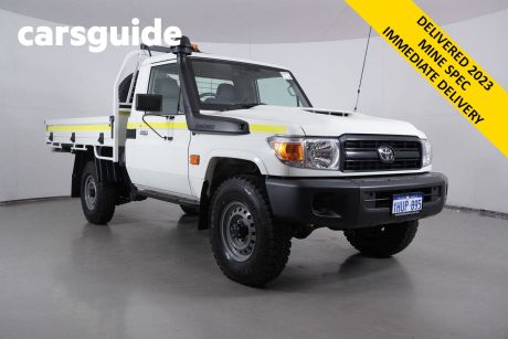 White 2022 Toyota Landcruiser 70 Series Cab Chassis Workmate