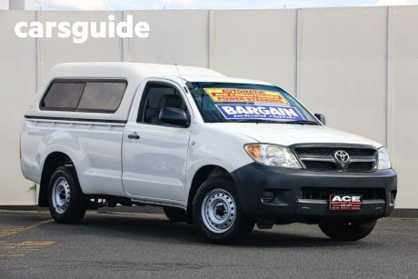 White 2008 Toyota Hilux Cab Chassis SR