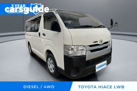 White 2019 Toyota HiAce Commercial
