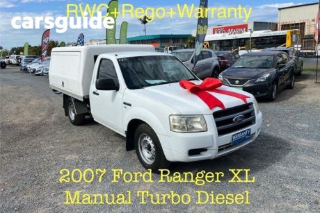 White 2007 Ford Ranger Cab Chassis XL (4X2)