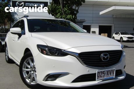 White 2017 Mazda 6 Wagon Touring