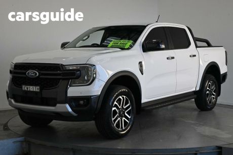 White 2022 Ford Ranger Double Cab Pick Up Sport 2.0 (4X4)