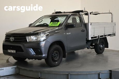 Grey 2023 Toyota Hilux Cab Chassis Workmate (4X2)