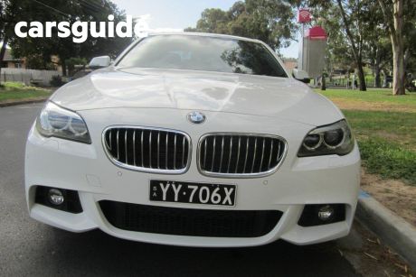 White 2014 BMW 520D Sedan Luxury Line