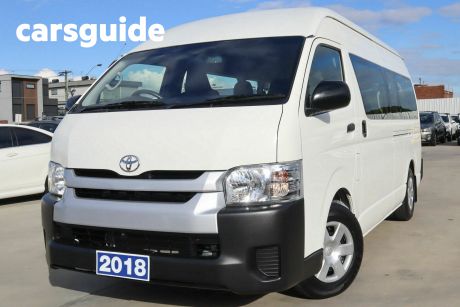 White 2018 Toyota HiAce Commercial Commuter High Roof Super LWB