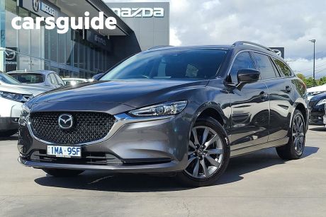 Grey 2018 Mazda 6 Wagon Sport
