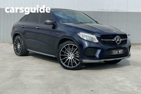 Blue 2015 Mercedes-Benz GLE450 Coupe AMG 4Matic