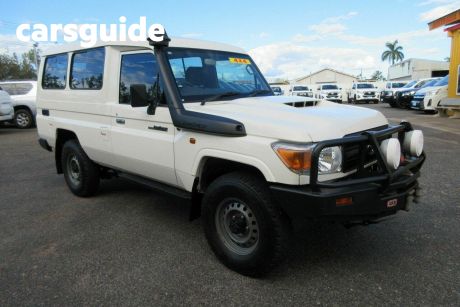 White 2018 Toyota Landcruiser Troop Carrier Workmate (4X4) 2 Seat