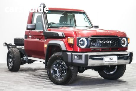 Red 2023 Toyota Landcruiser 70 Series Cab Chassis LC79 GXL