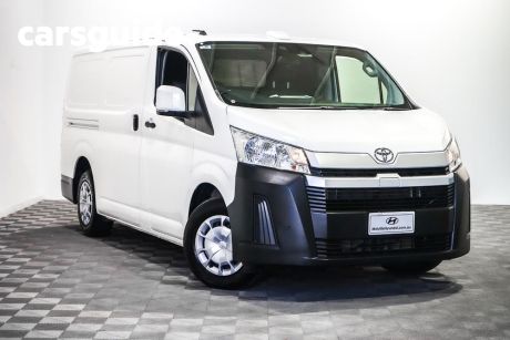 White 2022 Toyota HiAce Van LWB (4 Door Option)